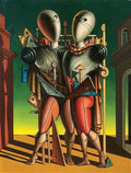 giorgio de chirico cavallo e cavaliere in un paesaggio Art A4 Photo Print
