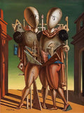 giorgio de chirico cavallo e cavaliere3 Art A4 Photo Print