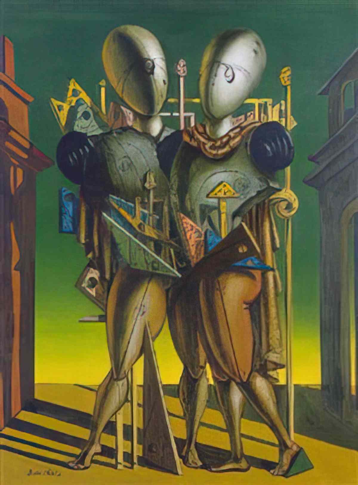 giorgio de chirico cavallo e cavaliere5 Art A4 Photo Print