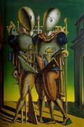 giorgio de chirico cavallo e dioscuro Art A4 Photo Print