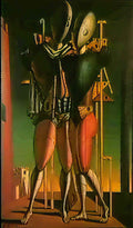 giorgio de chirico cavallo e personnaggi in riva al mare Art A4 Photo Print