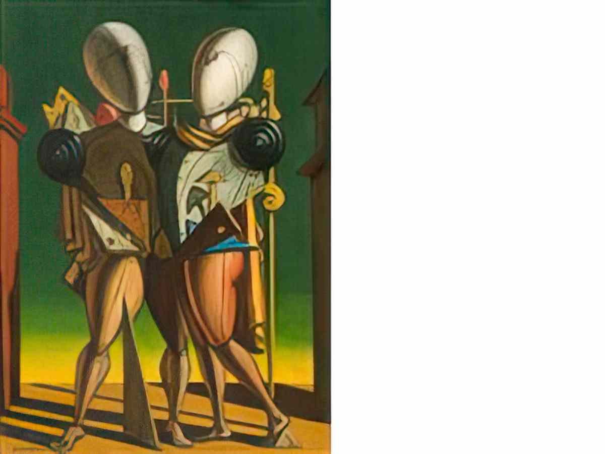 giorgio de chirico cavallo e zebra in riva al mare Art A4 Photo Print