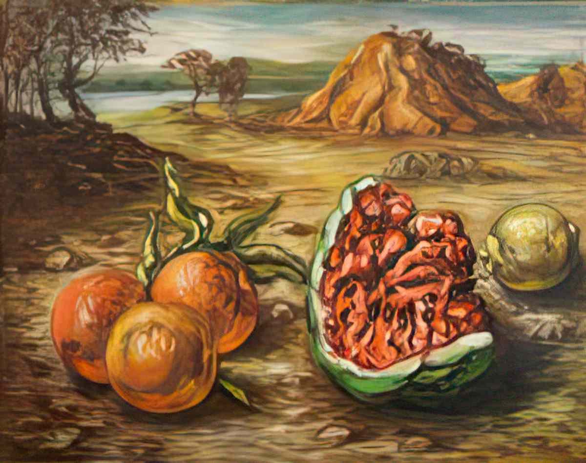 giorgio de chirico frutta e cocomero natura morta Art A4 Photo Print