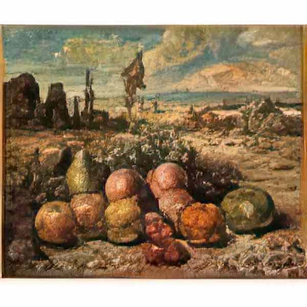 giorgio de chirico frutta in un paese Art A4 Photo Print