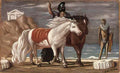 giorgio de chirico chevaux bord de mer Art A4 Photo Print