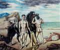 giorgio de chirico corazze con cavaliere natura morta ariostesca Art A4 Photo Print