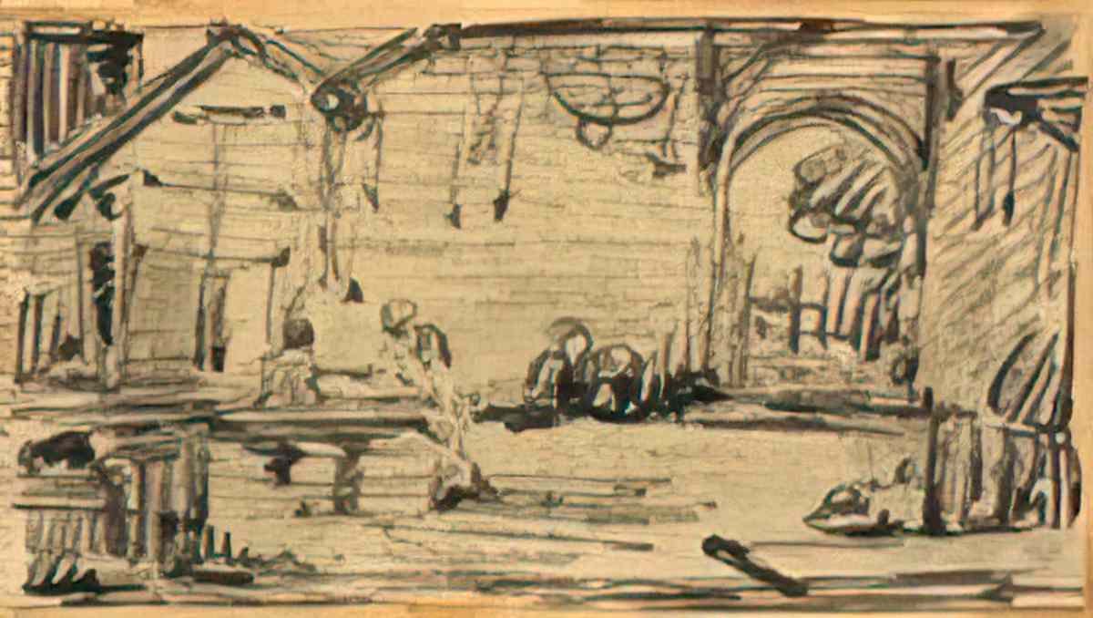 giorgio de chirico i due giovani nella casa di contadini Art A4 Photo Print