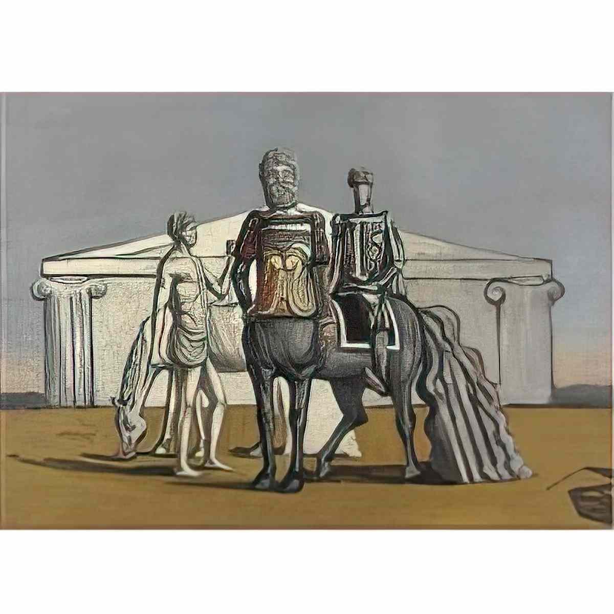 giorgio de chirico il centauro chirone istruisce achille Art A4 Photo Print