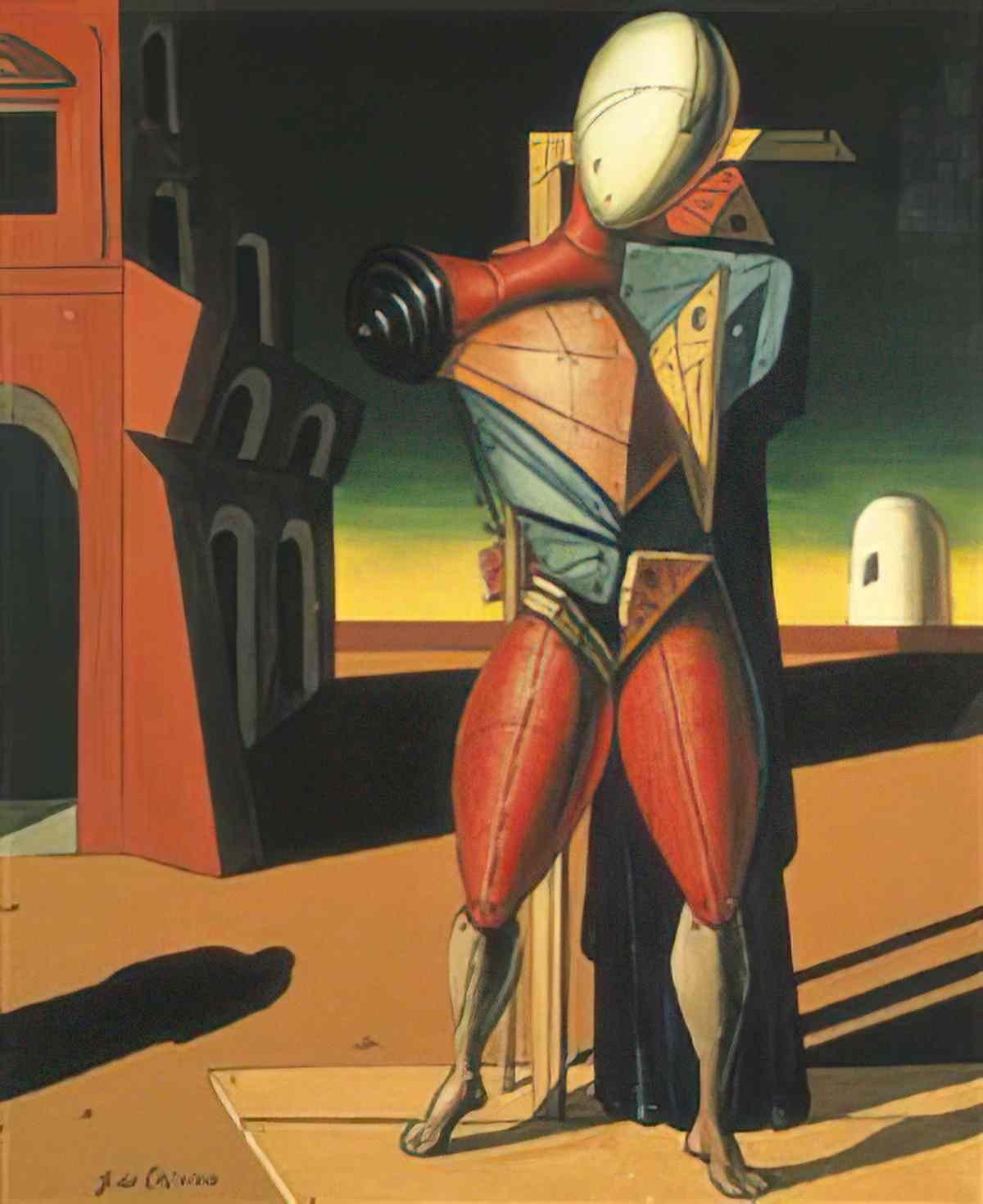 giorgio de chirico due cavalli sulla spiaggia1 Art A4 Photo Print