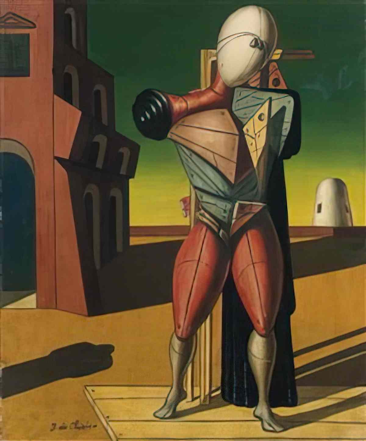 giorgio de chirico due donne nel paesaggio Art A4 Photo Print