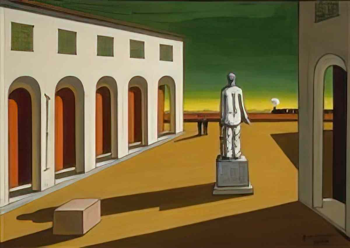giorgio de chirico incanto pomeridiano Art A4 Photo Print