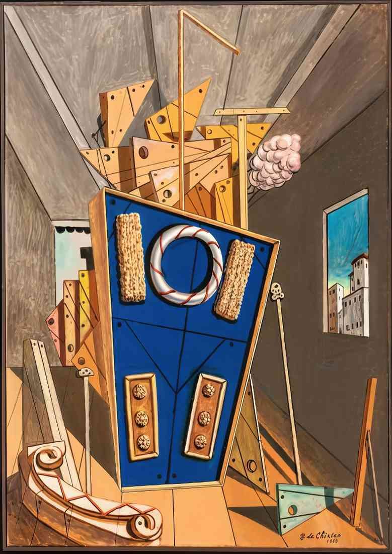 giorgio de chirico interno metafisico 3 A4 Photo Print