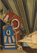 giorgio de chirico interno metafisico con biscotti 2025 A4 Photo Print
