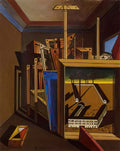 giorgio de chirico interno metafisico con officina2 Art A4 Photo Print