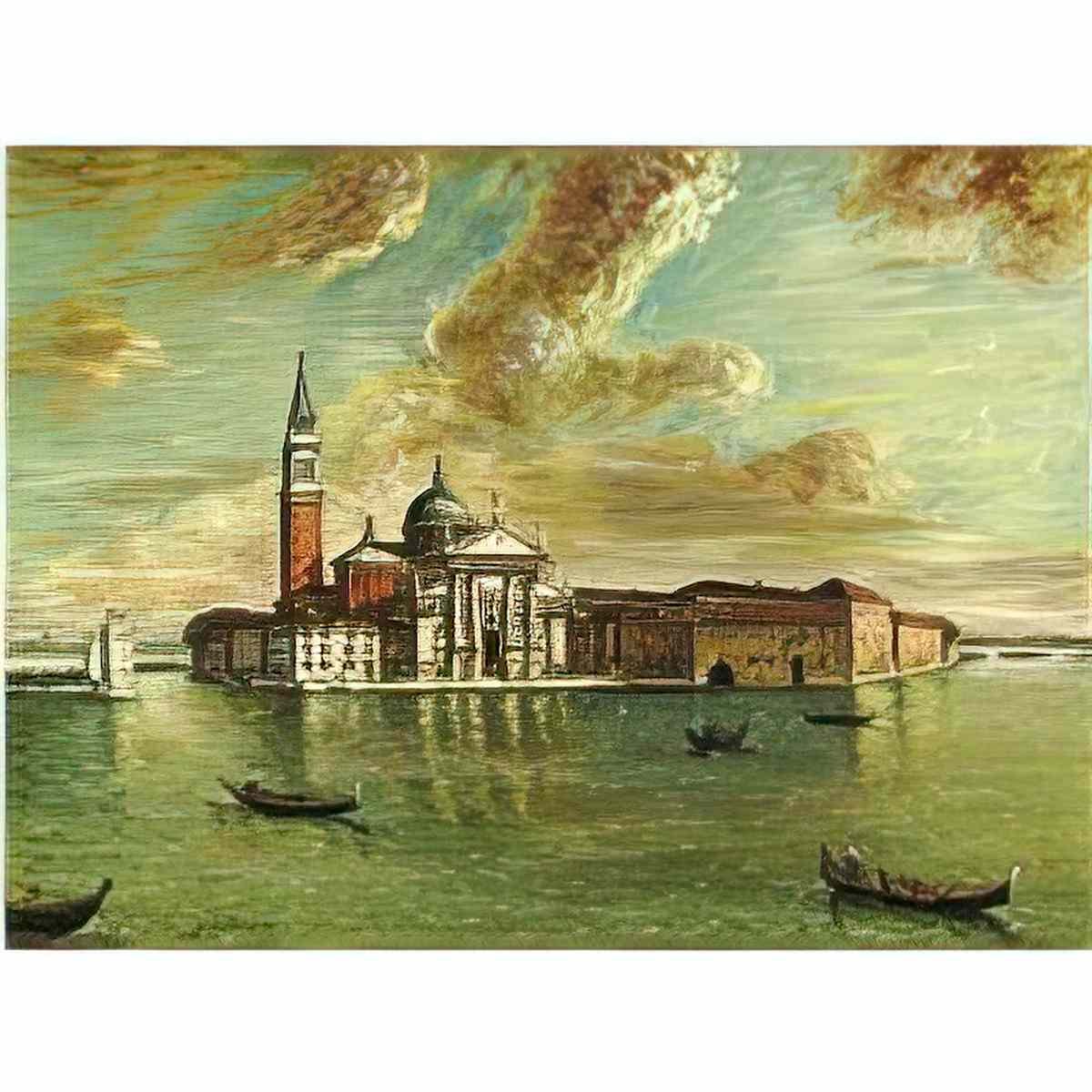 giorgio de chirico isola di san giorgio Art A4 Photo Print