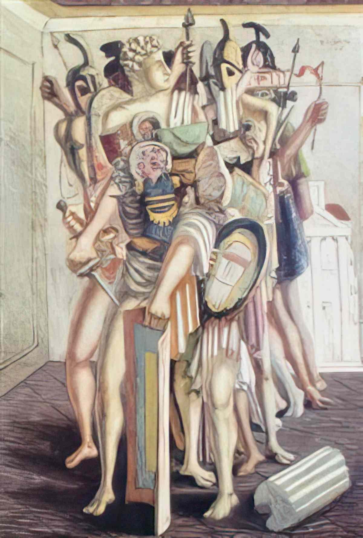 giorgio de chirico figura di dafne Art A4 Photo Print