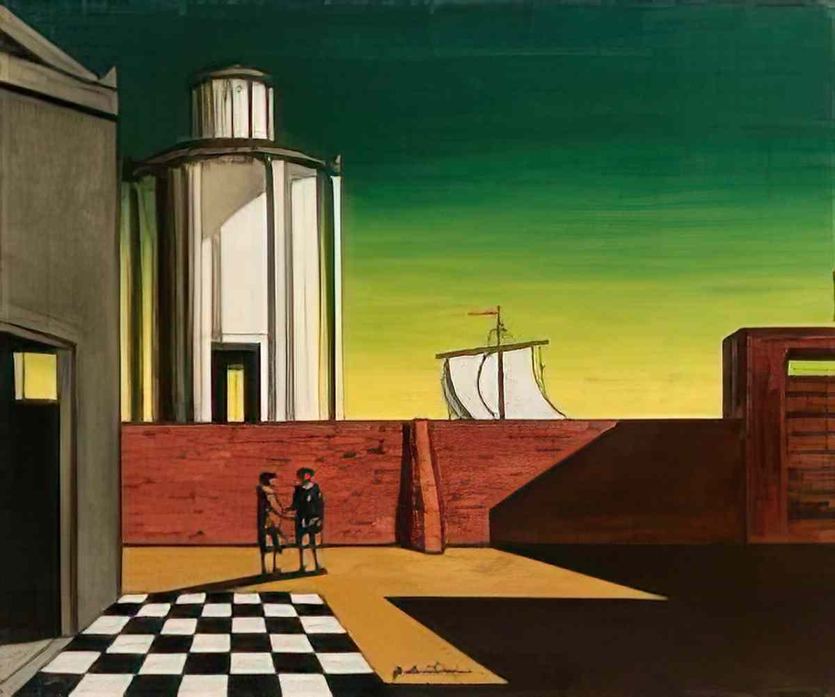 giorgio de chirico la partenza del navigatore Art A4 Photo Print