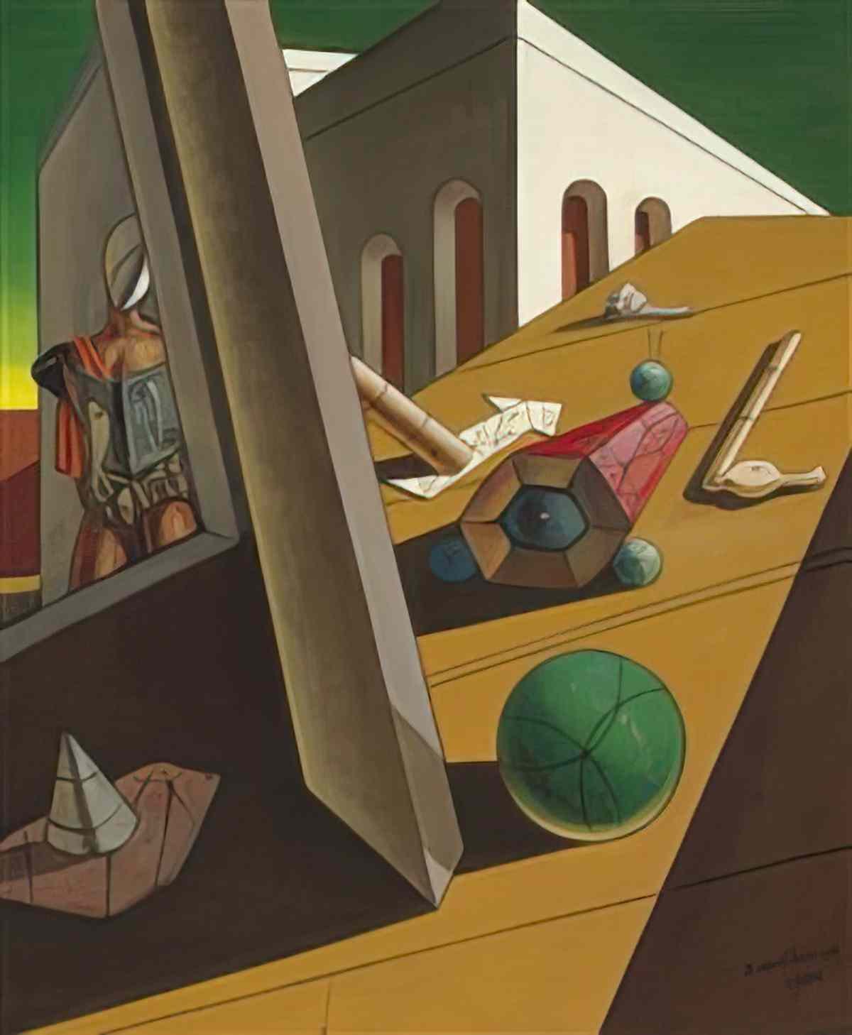 giorgio de chirico lamore del mondo Art A4 Photo Print