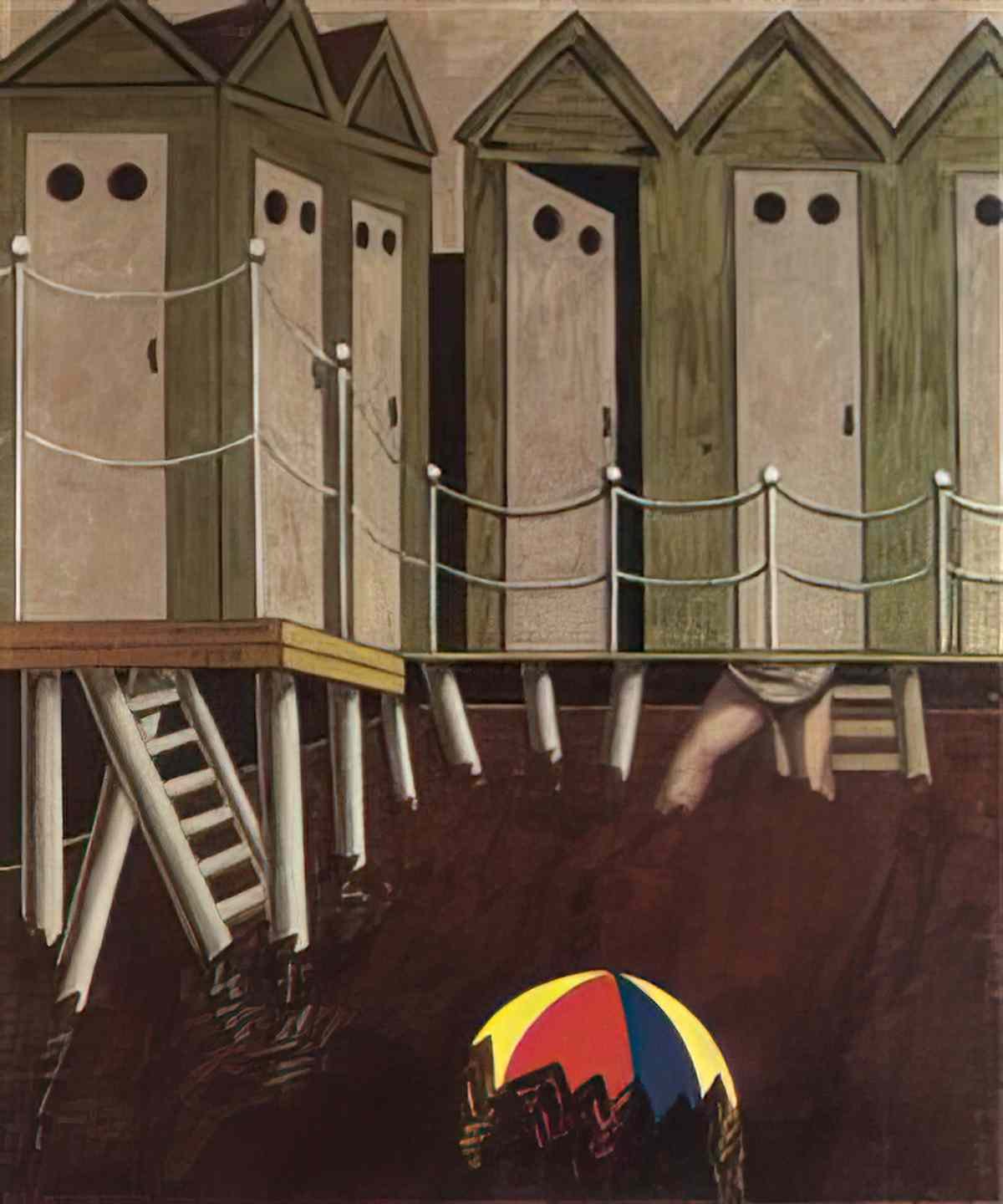 giorgio de chirico le cabine dei bagni misteriosi1 Art A4 Photo Print