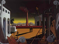 giorgio de chirico le grand jeu place ditalie Art A4 Photo Print