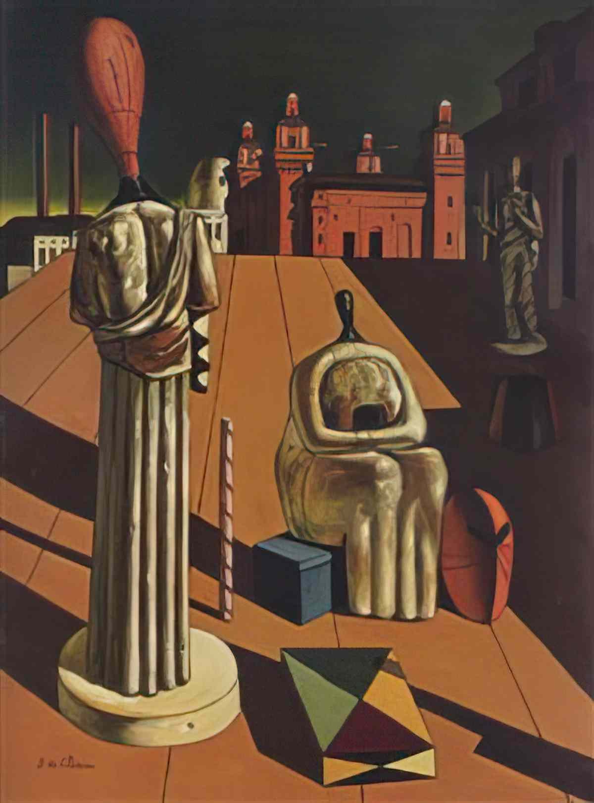 giorgio de chirico i bagni misteriori a manhattan Art A4 Photo Print