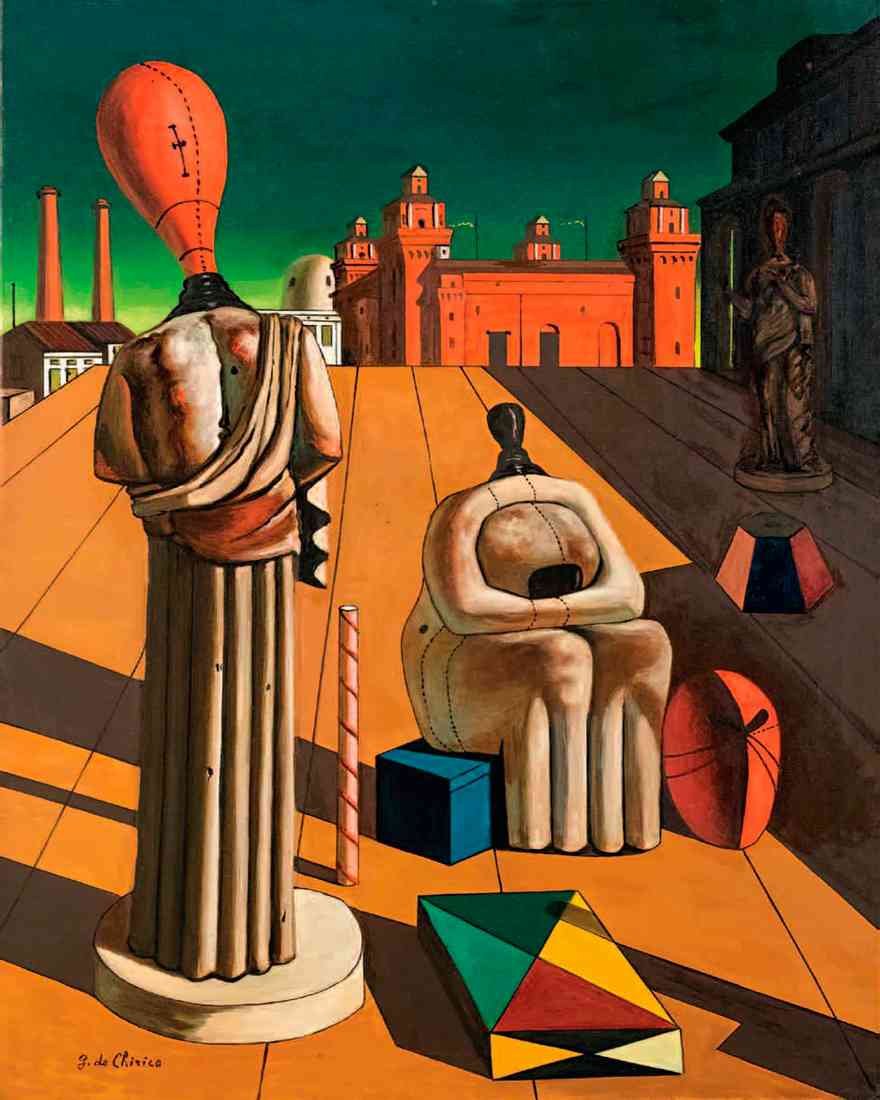 giorgio de chirico le muse inquietanti prima 2022 A4 Photo Print