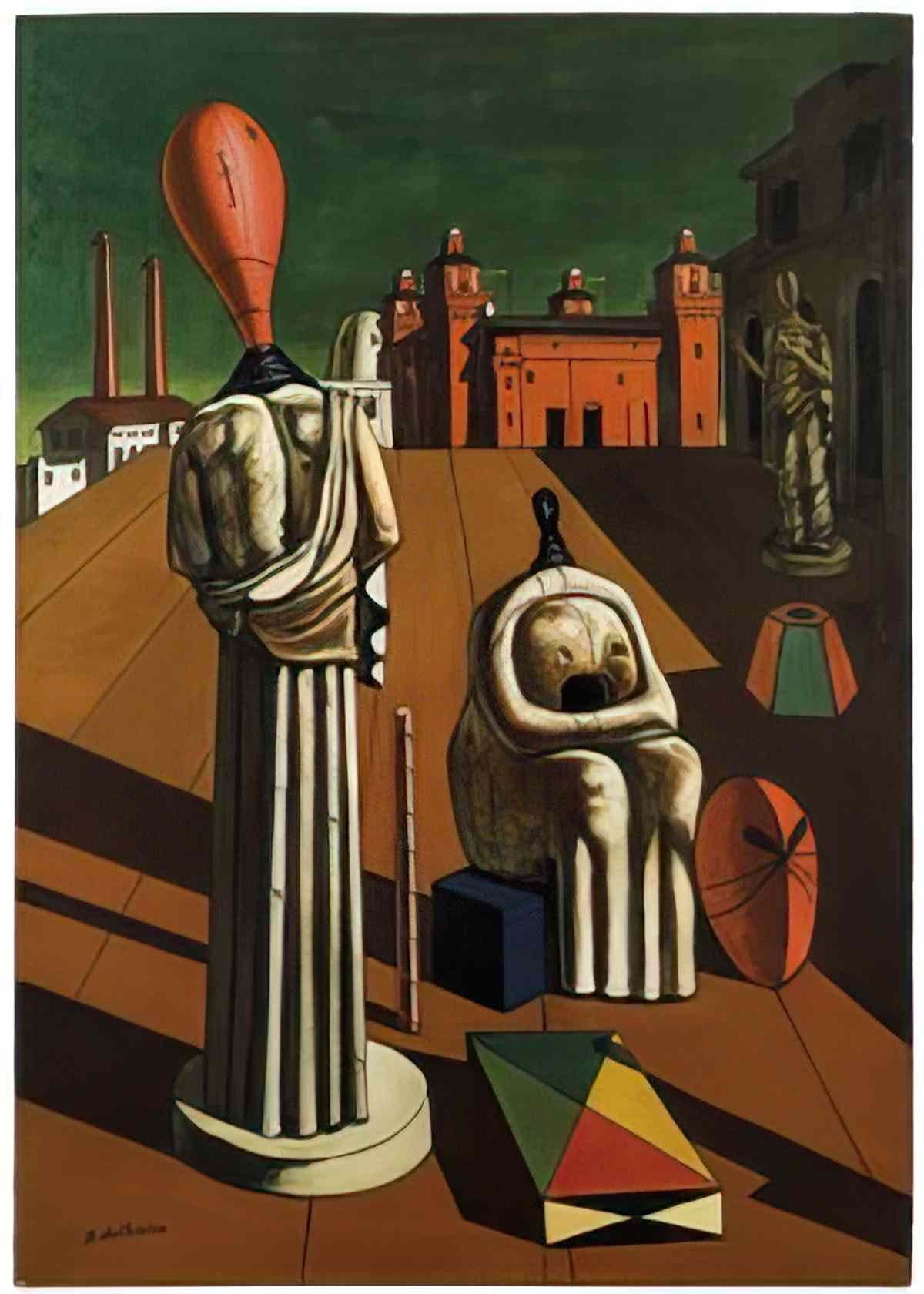 giorgio de chirico le muse inquietanti prima meta degli anni 60 Art A4 Photo Print
