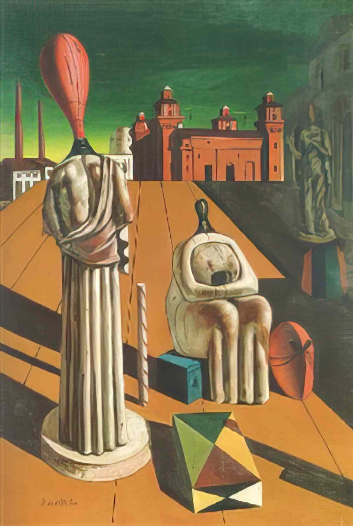 giorgio de chirico i giocattoli del monarco Art A4 Photo Print