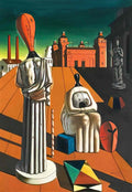 giorgio de chirico ii trovatore trubadúr Art A4 Photo Print