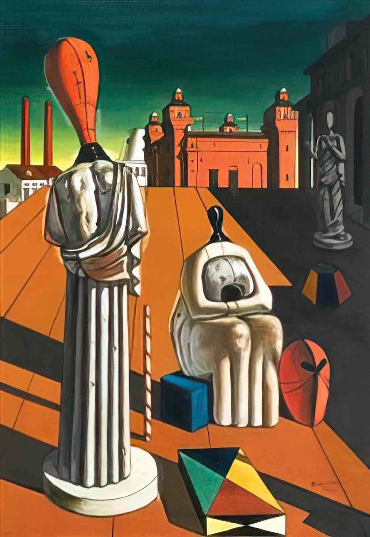 giorgio de chirico ii trovatore trubadúr Art A4 Photo Print