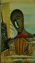 giorgio de chirico il cavallo pezzato Art A4 Photo Print