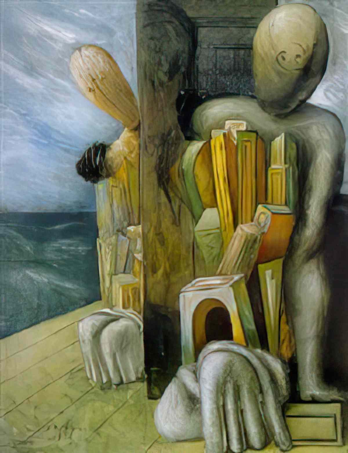 giorgio de chirico le trouble de thaumaturge Art A4 Photo Print
