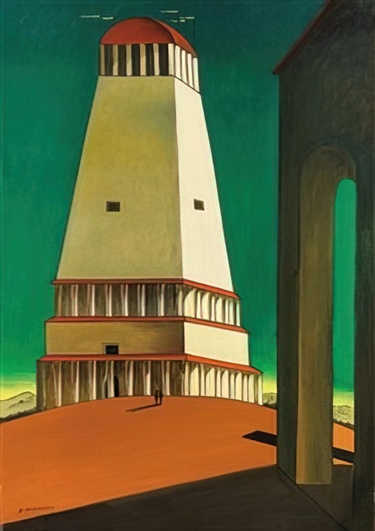 giorgio de chirico malinconia delladdio A4 Photo Print