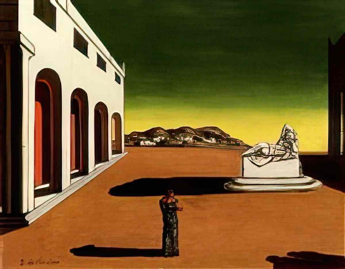 giorgio de chirico meditazione automnale Art A4 Photo Print