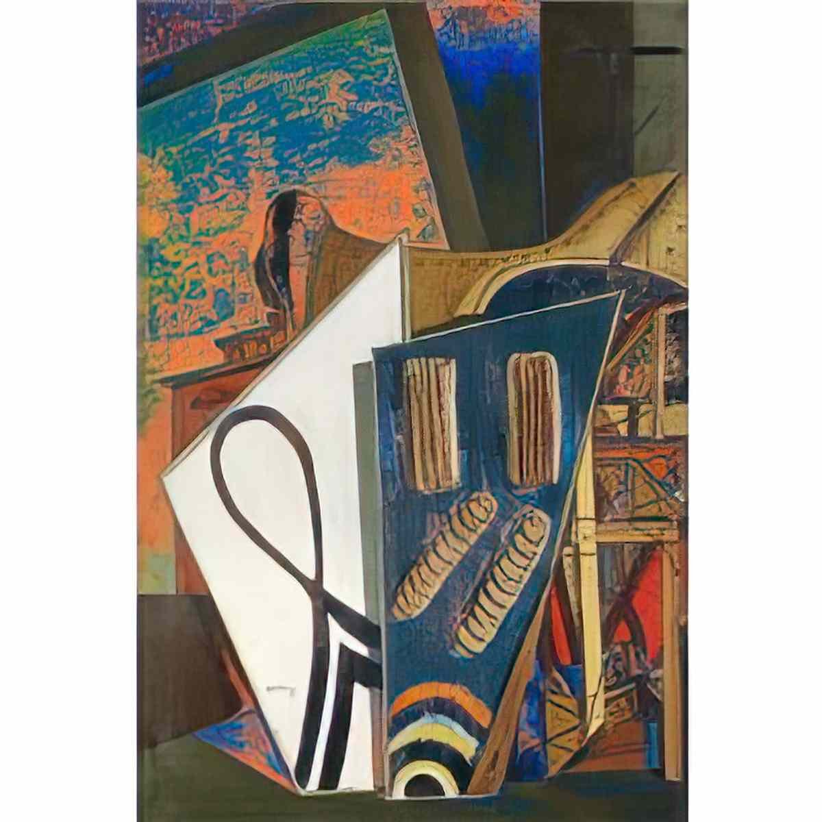 giorgio de chirico ippolito e cavallo Art A4 Photo Print