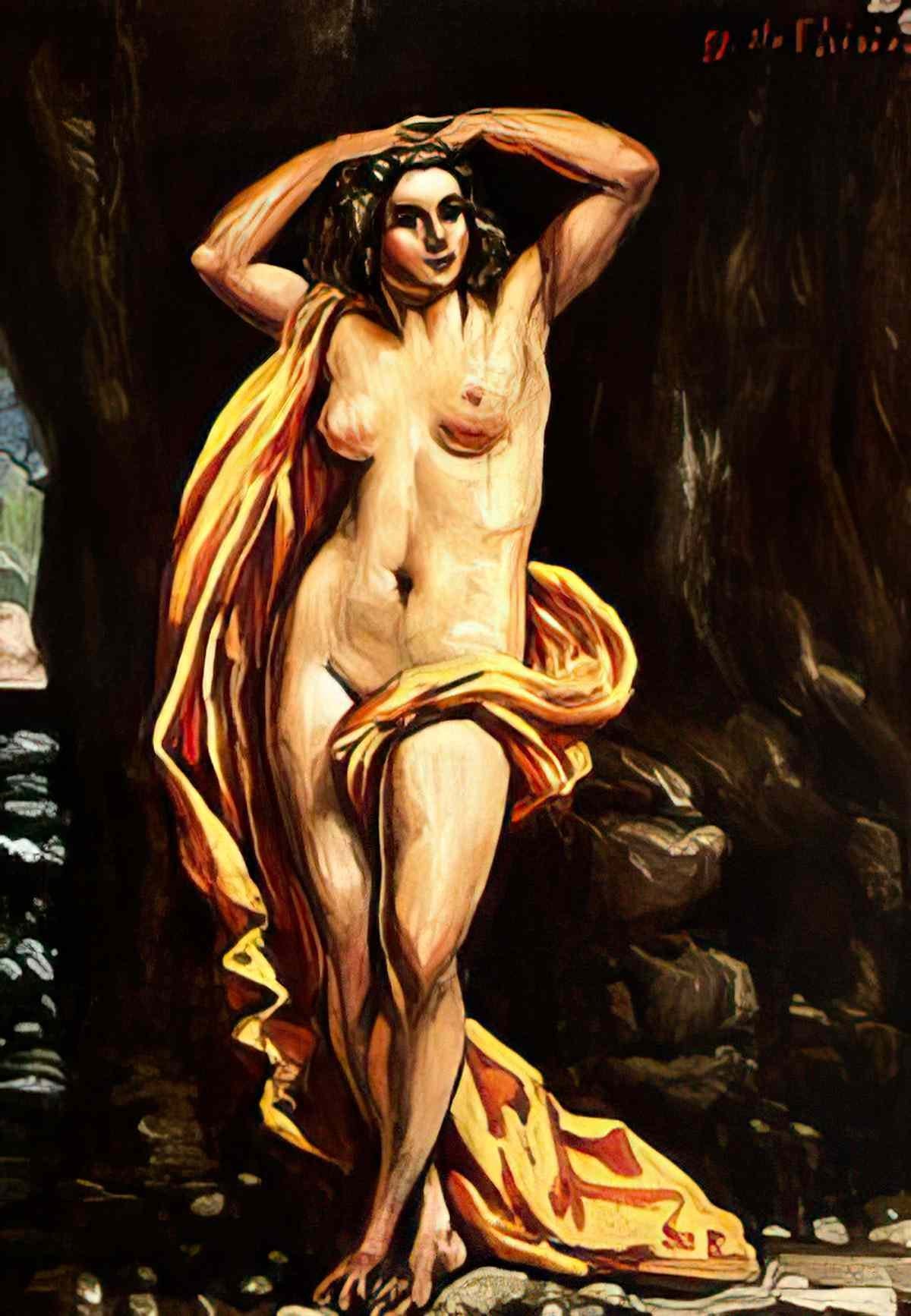 giorgio de chirico nuda a piedi c 1946 50 Art A4 Photo Print