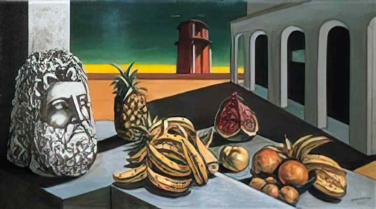 giorgio de chirico lampo3 Art A4 Photo Print