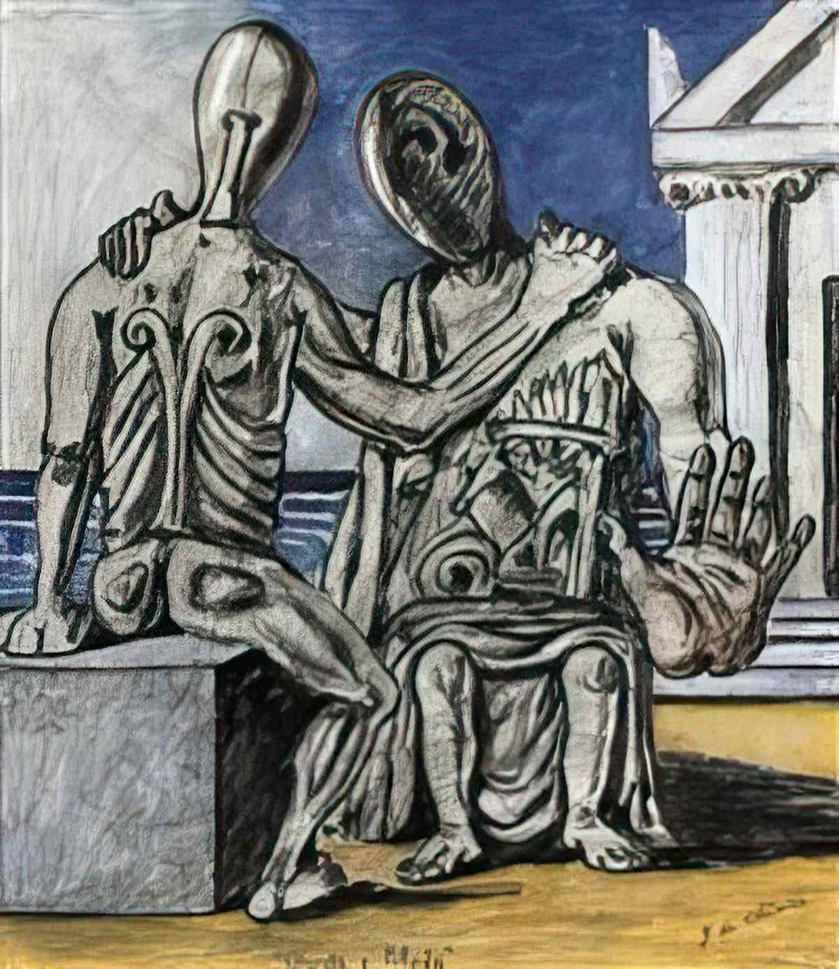 giorgio de chirico lattesa Art A4 Photo Print