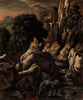 giorgio de chirico paesaggio della campagna romana con cavaliere Art A4 Photo Print