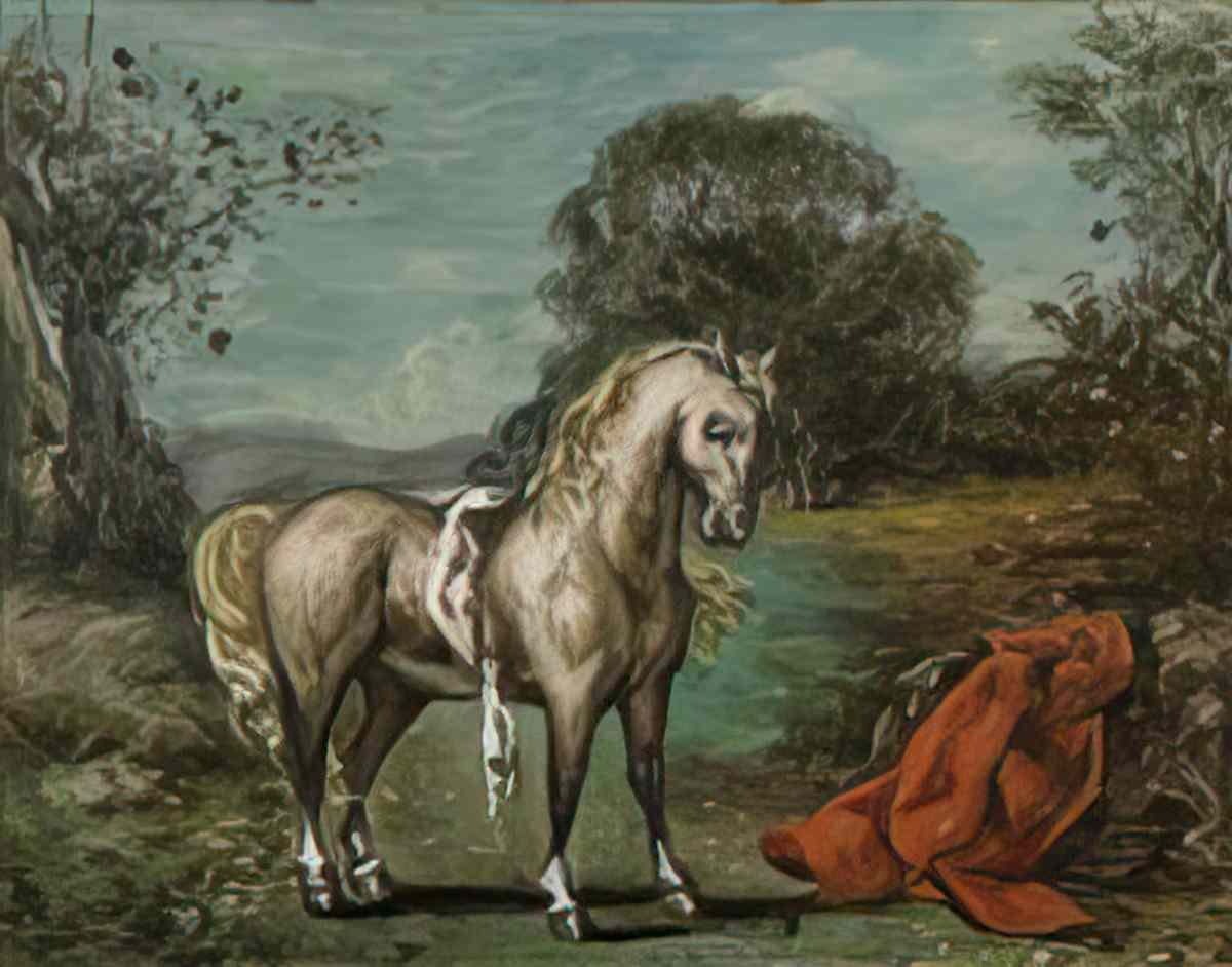 giorgio de chirico le cheval Art A4 Photo Print
