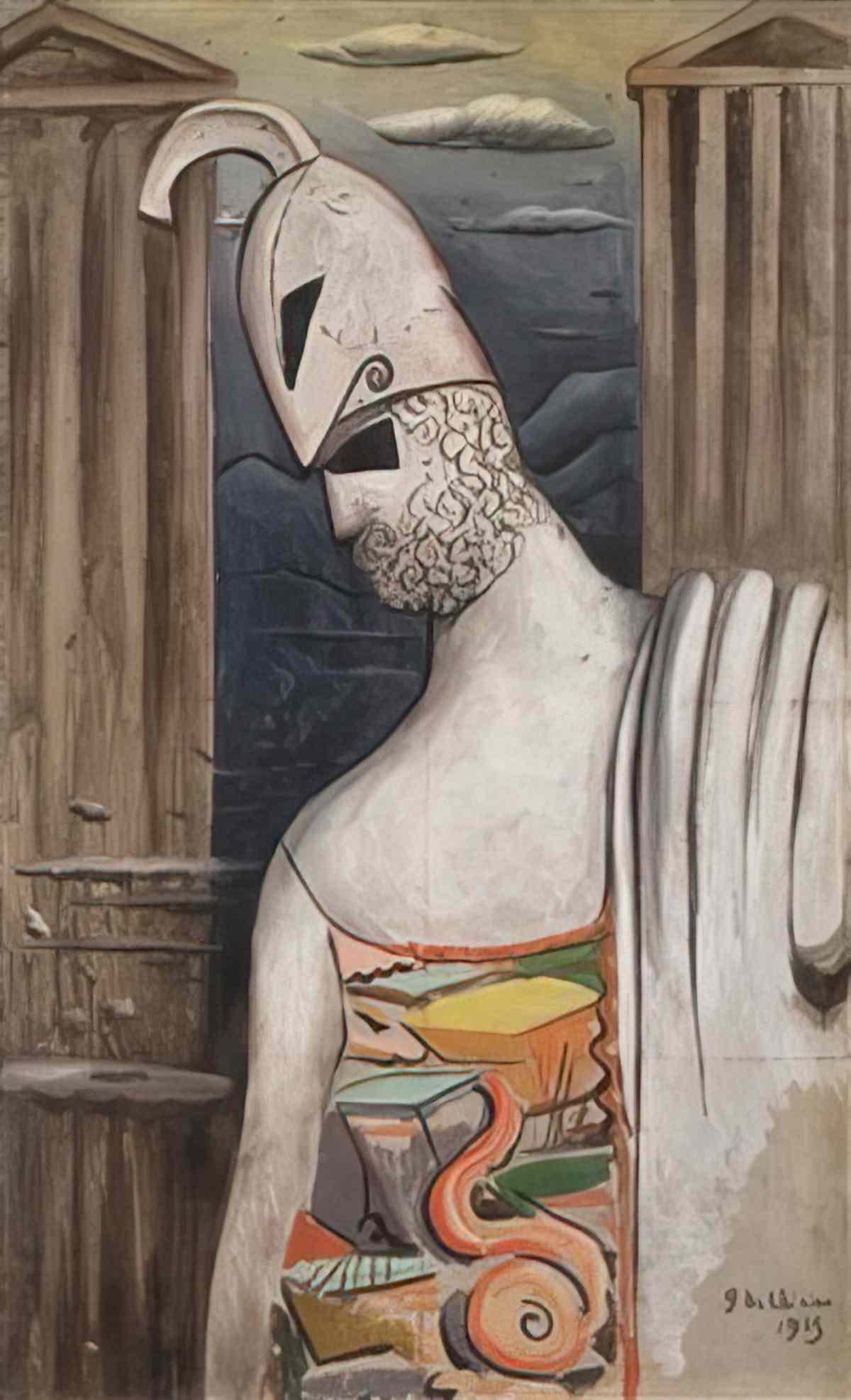 giorgio de chirico le muse inquietanti restless muse Art A4 Photo Print