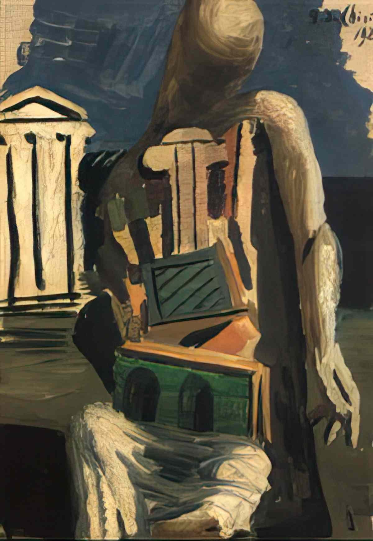 giorgio de chirico personnage metaphysique Art A4 Photo Print