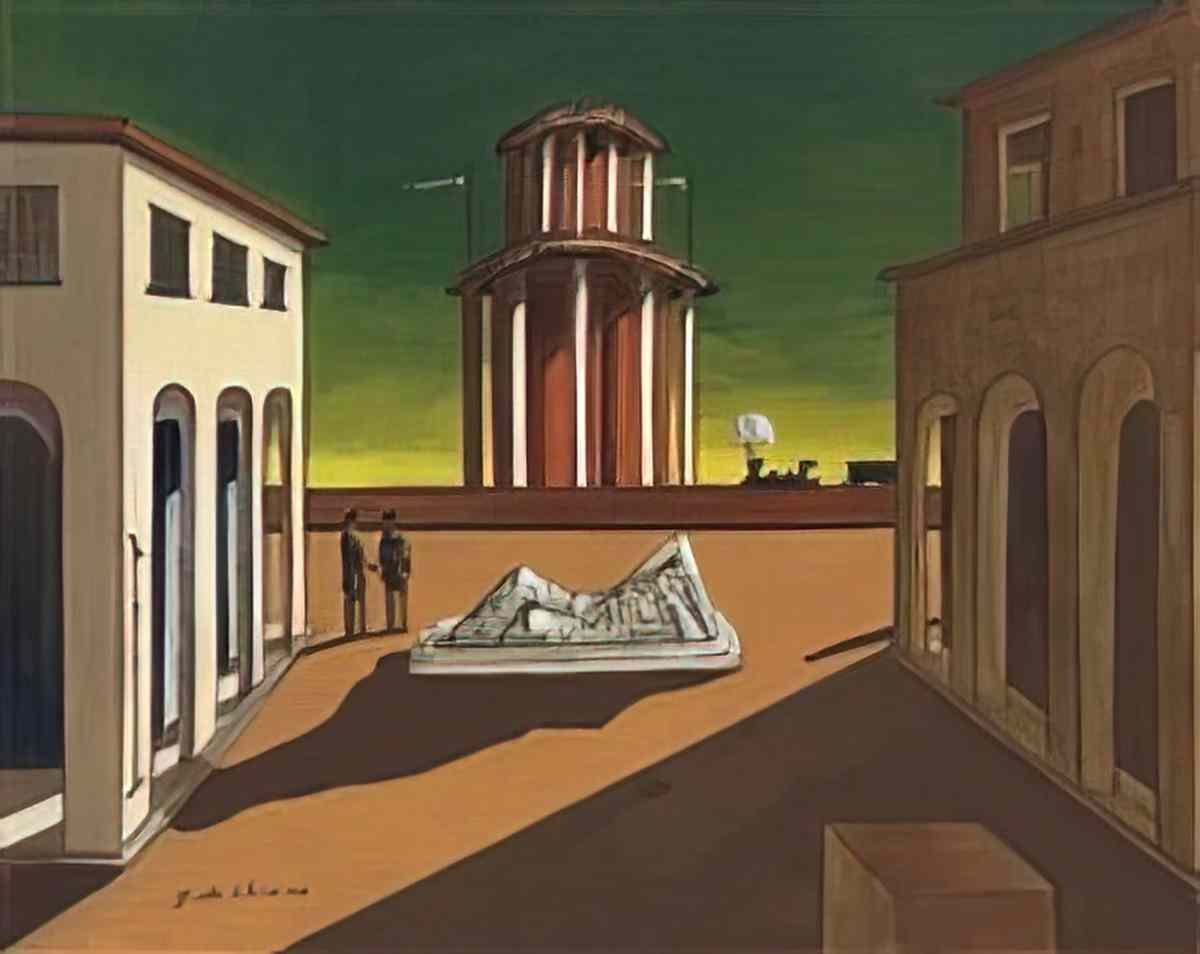 giorgio de chirico piazza ditalia con arianna5 Art A4 Photo Print