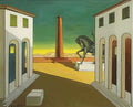 giorgio de chirico lenigma della partenza Art A4 Photo Print