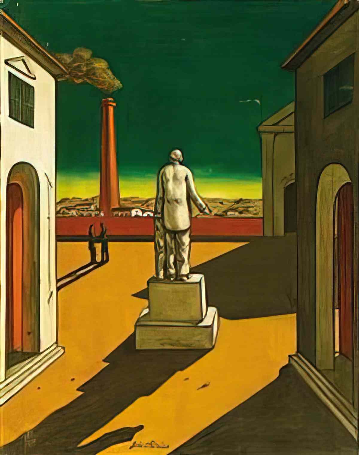 giorgio de chirico piazza ditalia con monumento a cavour Art A4 Photo Print