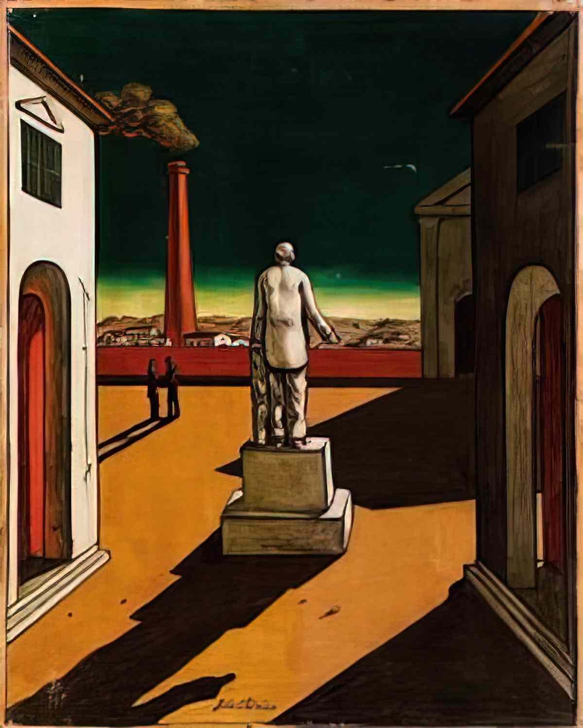 giorgio de chirico piazza ditalia con monumento a cavour1 Art A4 Photo Print