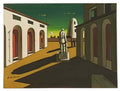 giorgio de chirico piazza ditalia con uomo politico Art A4 Photo Print