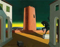 giorgio de chirico piazza ditalia torre rossa Art A4 Photo Print