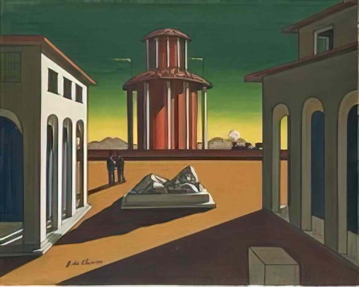 giorgio de chirico manichini guerrieri due archeologi Art A4 Photo Print