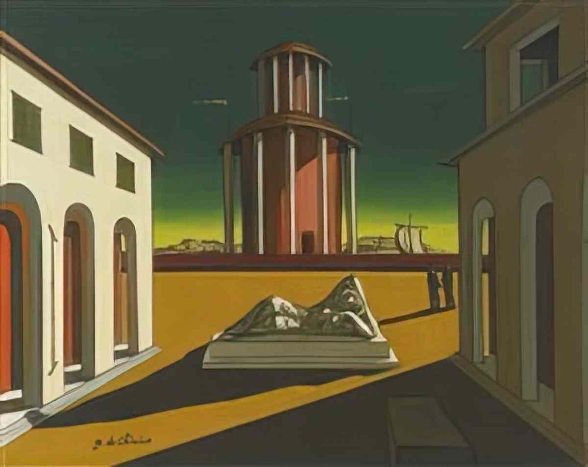 giorgio de chirico melancolie dun apres midi Art A4 Photo Print